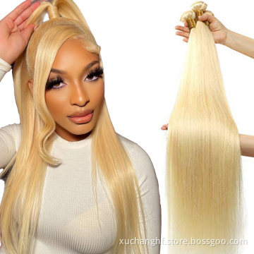 Wholesale Russian Blonde 613 Virgin Hair Bundle,613 Raw Virgin Cuticle Aligned Hair Vendor,100% 613 Blonde Human Hair Extension